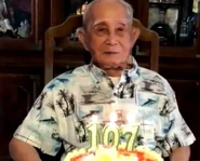 Khen Ngo on his 107th birthday in 2018