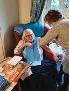 Felicity Crump vaccine.jpg (86 KB) Crump (aged 108) receiving her second dose of the COVID-19 vaccine in February 2021
