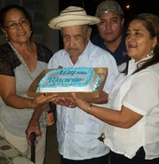 On his 104th birthday in 2017