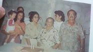 Celsa dos Santos celebrating her 89th birthday in 1993
