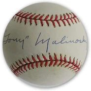 Autographed baseball