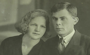 Gadyuchkina and her husband (1940s)