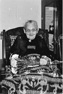Gerarda (age 110) sleeping on May 14, 1980, 11 days before her death.