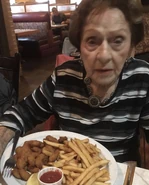 Wallin shortly before her 104th birthday in 2017