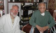 With George Johnson (aged 112) in June 2006