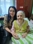 Paladia Noja (aged 108) in January 2024