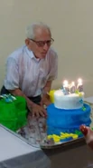 On his 106th birthday in 2016