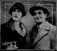 Berlin (right, age 37) and his wife Ellin (right) on their marriage day on January 4, 1926.