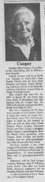 Cooper's full obituary. October 8, 1995.