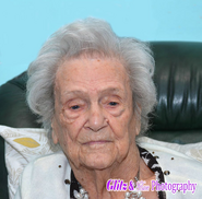 Mackay on her 109th birthday in 2019