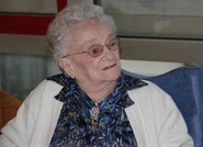 Yvonne Roussey on her 100th birthday in 2013.