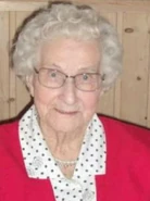 Agnes Bostrom at the age of 102.