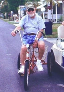 Smith on his bike (undated).