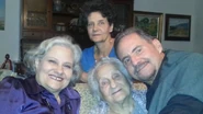 Nouel Joubert (aged 103) with her three children