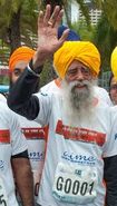 Fauja Singh at the age of 101.