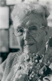 Sarah Knauss at age 107.