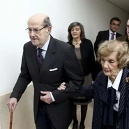 Oliveira with his wife Maria Isabel