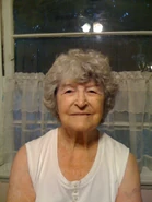Piano (age 92) at her old house in Valley Village, California on August 3, 2009.