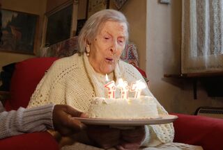 Emma Morano on her 117th birthday.
