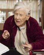 Hilda Hećej (aged 106) in December 2024.