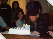 Juan Reyes on his 108th birthday in 2010