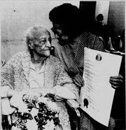 LHatcher107.jpg (65 KB) Louisa Hatcher at 107 with her daughter Frances Harper.