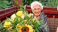 Gerda Metze on her 107th birthday