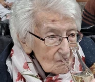 Bertoletto celebrating her 113th birthday in 2024