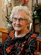 Agnes Bostrom at the age of 109.