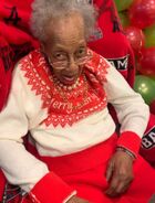 Mary Battle on her 111th birthday in 2019
