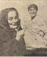 Sztrecho (on the left) at the age of 104