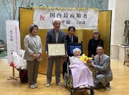 On her 116th birthday in 2023