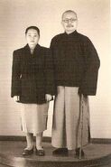 Liu Jinghuan with her husband (undated).