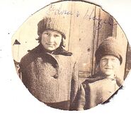 Young (right) with her sister, Edna (left)