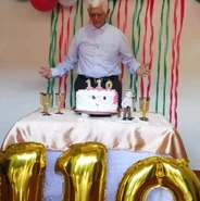 At the age of 105 (claimed 110).