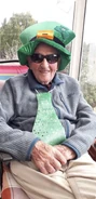 Crowley (aged 106) on Saint Patrick's Day 2021