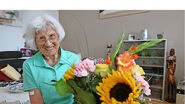 Gerda Metze on her 105th birthday