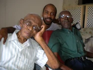 Aged 113, with MacDonald Reece (aged 100) on 11 May 2013.