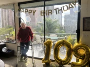 On his 109th birthday in 2023