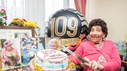 Smith on her 109th birthday in 2021