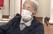 MikizoUedaCOVID19.jpg (25 KB) Ueda (aged 111) during the COVID-19 pandemic.
