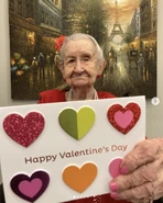 Aged 110 (almost 111), on Valentine's Day 2023