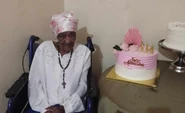 Adelina da Costa on her claimed 114th birthday in March 2024.