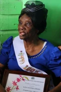 Eliza Jeffers on her 100th birthday in 2019