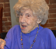 Marszalek on her 110th birthday in 2024