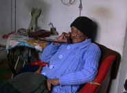 Jacinta Silva answering the phone at the age of almost 110