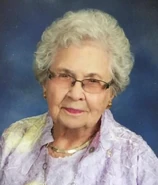 Van Peenen as an older woman.