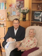 Magdalena Kytnerová on her 106th birthday in 2017.