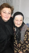 Maria Mihai (aged 102) in November 2015.