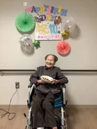 Yoshi Kitada 110th II.jpg (42 KB) Kitada on her 110th birthday in 2023
